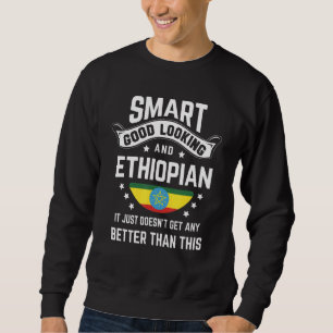 Ethiopian Flag Native Pride  Ethiopia Ethiopian Ro Sweatshirt
