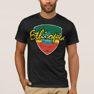 Ethiopian flag shield design T-Shirt
