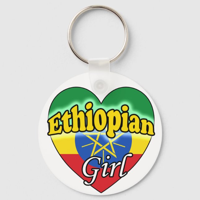Ethiopian Girl Key Ring (Front)
