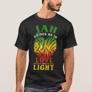 Ethiopian Heart Flag Rasta Reggae Pride Rastafaria T-Shirt