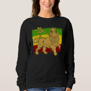 Ethiopian Lion Ethiopia Flag Reggae Jamaican Conce Sweatshirt