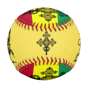 Ethiopian Lion of Judah W/ Ethiopian Cross Baseball