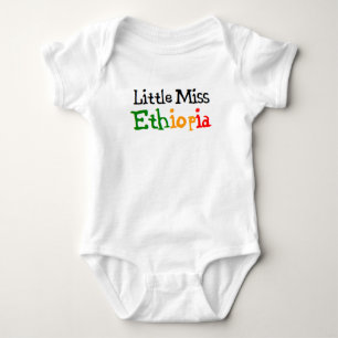 ethiopian little miss baby bodysuit