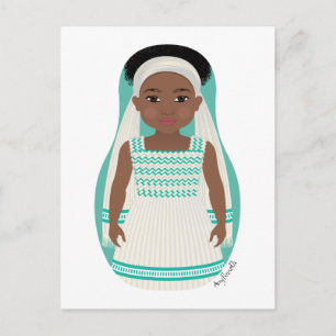 Ethiopian Matryoshka Postcard