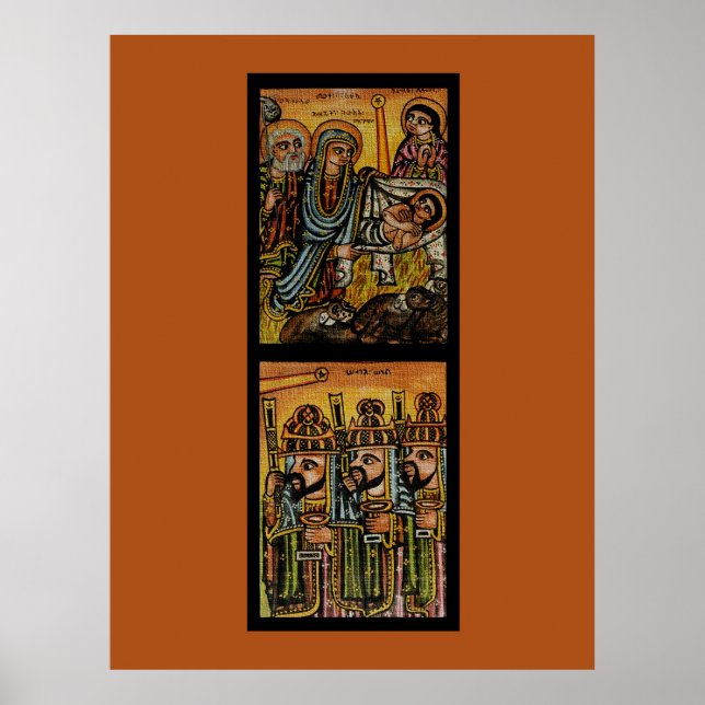 Ethiopian Nativity Icon Poster (Front)