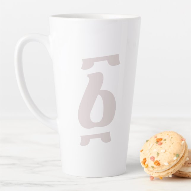 Ethiopian Number One Ahaz Geez  Latte Mug (In Situ)