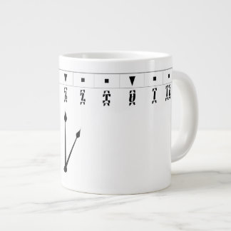 Ethiopian Numeral Clock Large Coffee Mug