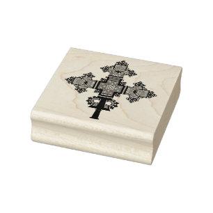 Ethiopian Orthodox Cross Rubber Stamp