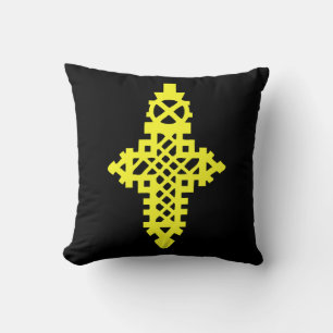 Ethiopian Orthodox Golden Jewellery Cross መስቀል Cushion
