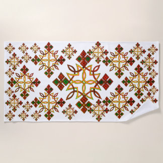 Ethiopian Rootz Meskel Beach Towel