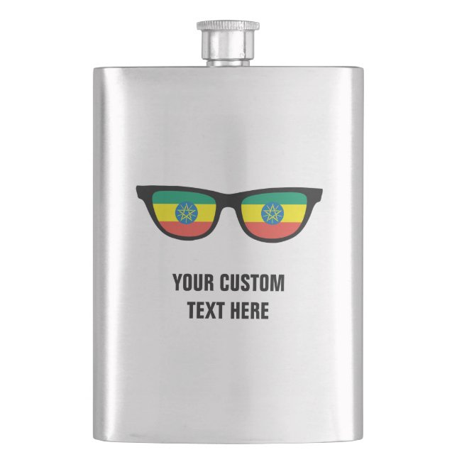 Ethiopian Shades custom flask (Front)