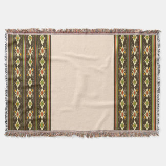 Ethiopian Tebeb Pattern Throw Blanket