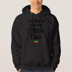 Ethiopian Voice Ethiopia Flag Ethiopian Roots Hoodie
