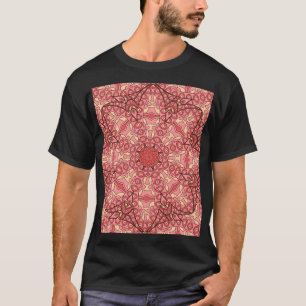 Ethnic Abstract Flower, Mandalas Seamless. T-Shirt