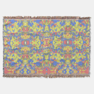 Ethnic Abstract Pattern Throw Blanket