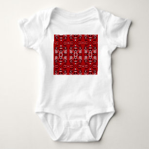Ethnic Abstract Vintage Boho Tile Baby Bodysuit