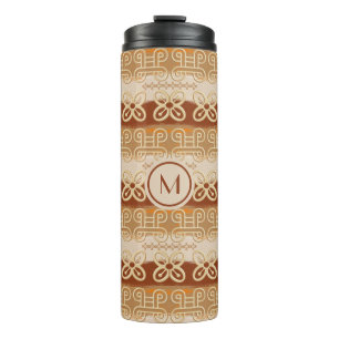 Ethnic African Adinkra simbols.  Thermal Tumbler