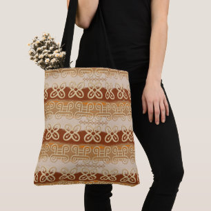 Ethnic African Adinkra symbols Tote Bag