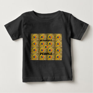 Ethnic African Art Design Print: Beautiful People Baby T-Shirt