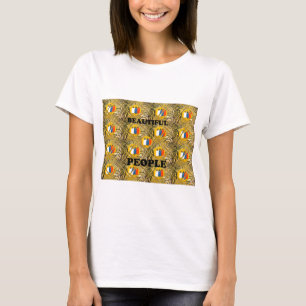 Ethnic African Art Design Print: Beautiful People T-Shirt