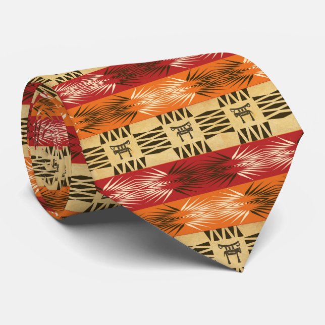 Ethnic african geometric pattern. tie (Rolled)