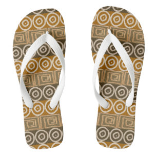 Ethnic african hand-drawn  pattern. jandals
