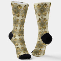 Ethnic african native Adinkra simbols socks
