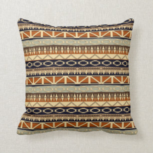 ethnic african seamless pattern cushion