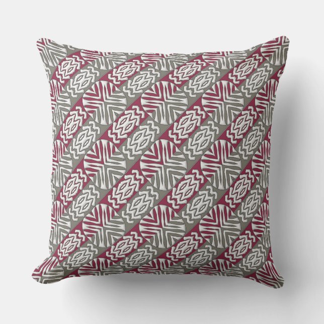 ethnic african seamless pattern.monogram. cushion (Front)