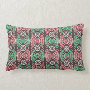 ethnic african striped geometric  pattern lumbar cushion