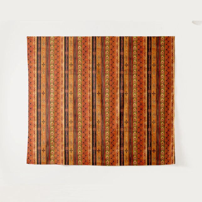 Ethnic African striped pattern. Tapestry (Front (Horizontal))