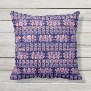 Ethnic african stripes pattern cushion