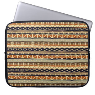 ethnic african stripes tribal pattern laptop sleeve