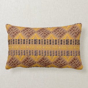 ethnic african tribal geometric pattern lumbar cushion