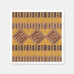 ethnic african tribal geometric pattern napkin