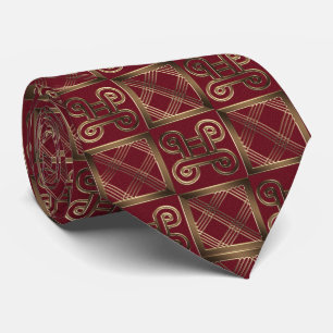 ethnic african tribal geometric pattern tie