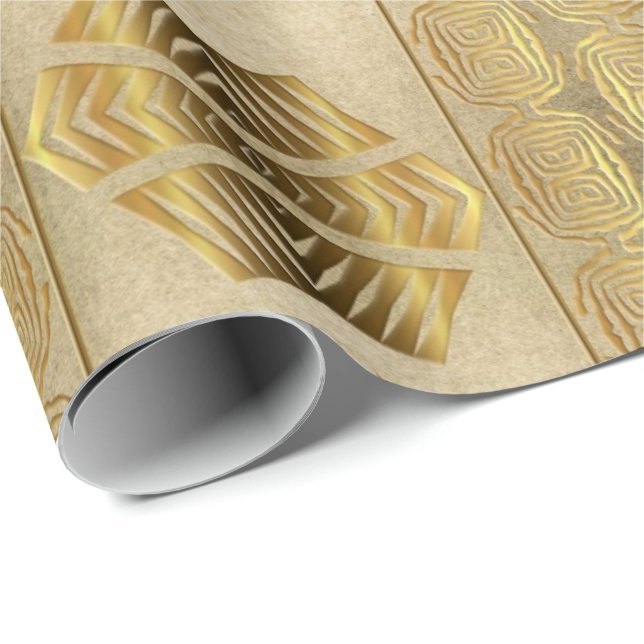 Ethnic African Tribal  Geometric Wrapping Paper (Roll Corner)