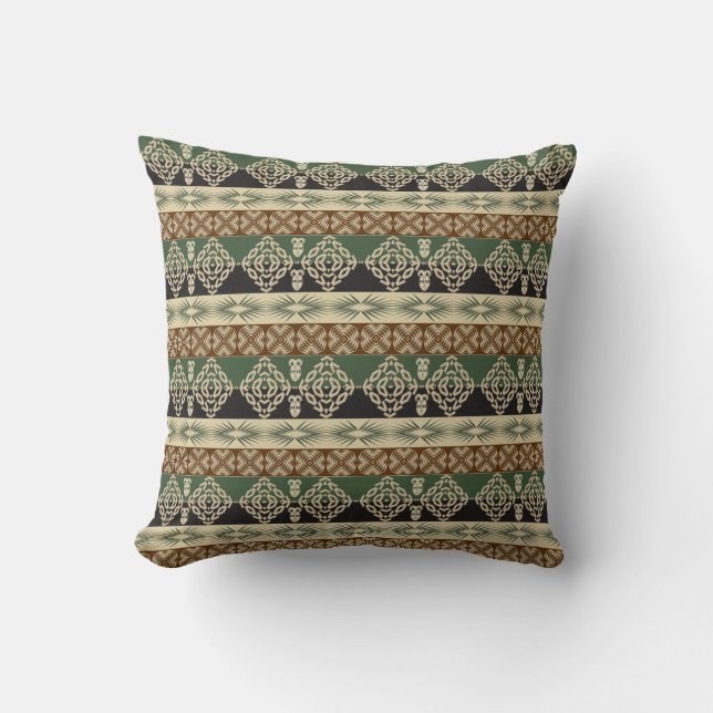 ethnic african tribal pattern cushion (Front)