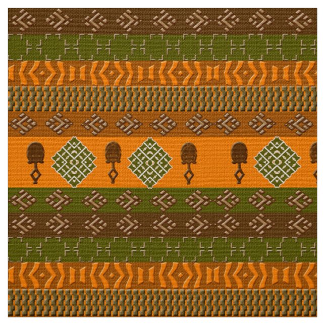 ethnic african  tribal pattern fabric (Swatch)