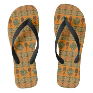 ethnic african tribal pattern jandals