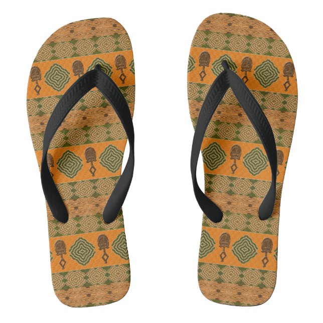 ethnic african tribal pattern jandals (Footbed)