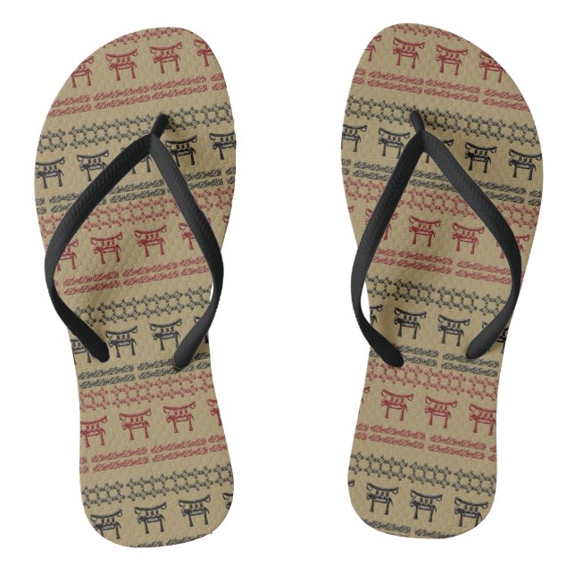 ethnic african tribal pattern jandals (Footbed)