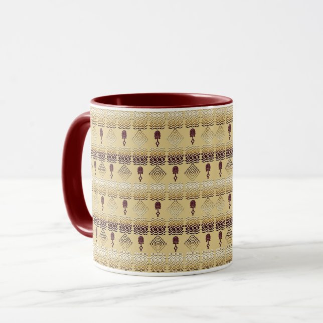 Ethnic African Tribal Pattern Mug (Front Left)