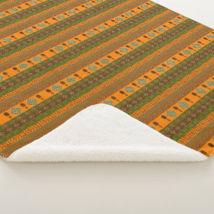 ethnic african tribal pattern sherpa blanket