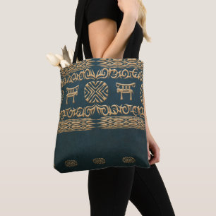 ethnic african tribal pattern tote bag