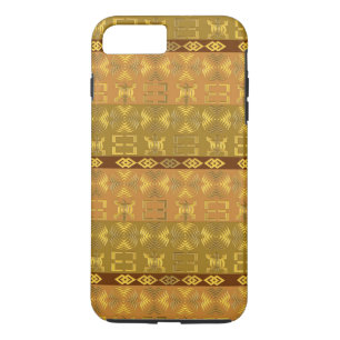 ethnic african tribal pattern with Adinkra simbols Case-Mate iPhone Case