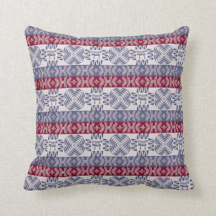 Ethnic african tribal pattern with  simbols cushion