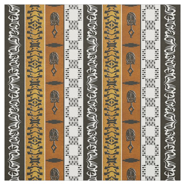 Ethnic African Tribal Stripes Fabric (Swatch)