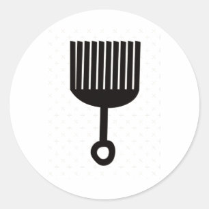 Ethnic Afro African American Hair Culture Sticker 