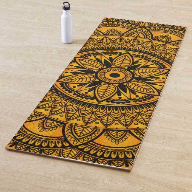 Ethnic Amber Mandala 2 Yoga Mat (In Situ)